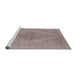 Sideview of Machine Washable Industrial Modern Rose Dust Purple Rug, wshurb1935