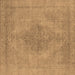 Square Oriental Brown Industrial Rug, urb1935brn