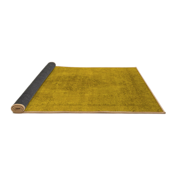 Sideview of Oriental Yellow Industrial Rug, urb1935yw