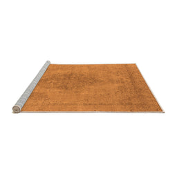 Sideview of Machine Washable Oriental Orange Industrial Area Rugs, wshurb1935org