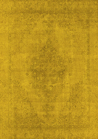 Oriental Yellow Industrial Rug, urb1935yw