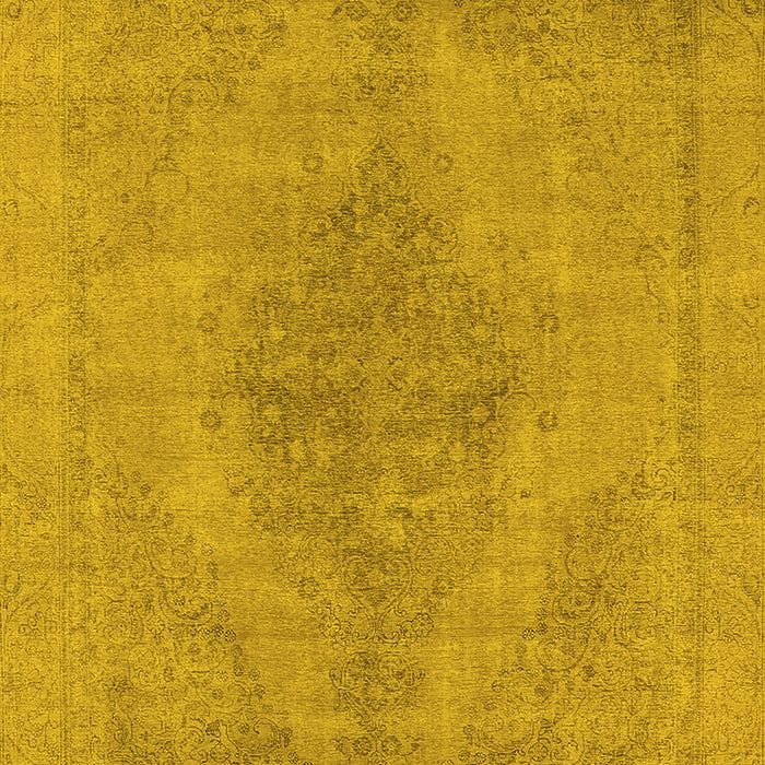 Oriental Yellow Industrial Rug, urb1935yw