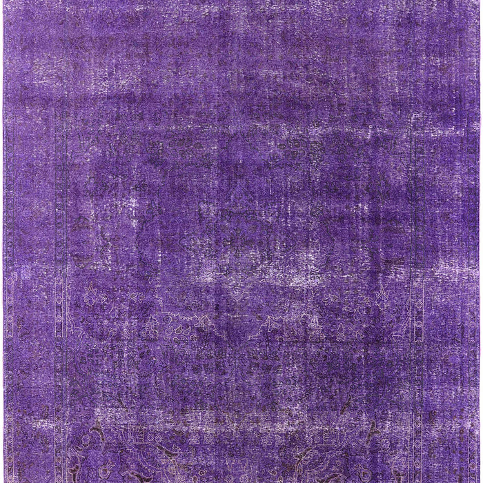 Mid-Century Modern Purple Oriental Rug, urb1936
