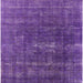 Square Mid-Century Modern Purple Oriental Rug, urb1936