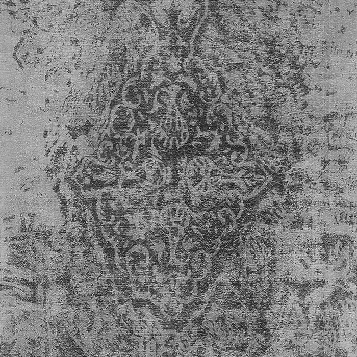 Machine Washable Oriental Gray Industrial Rug, wshurb1937gry