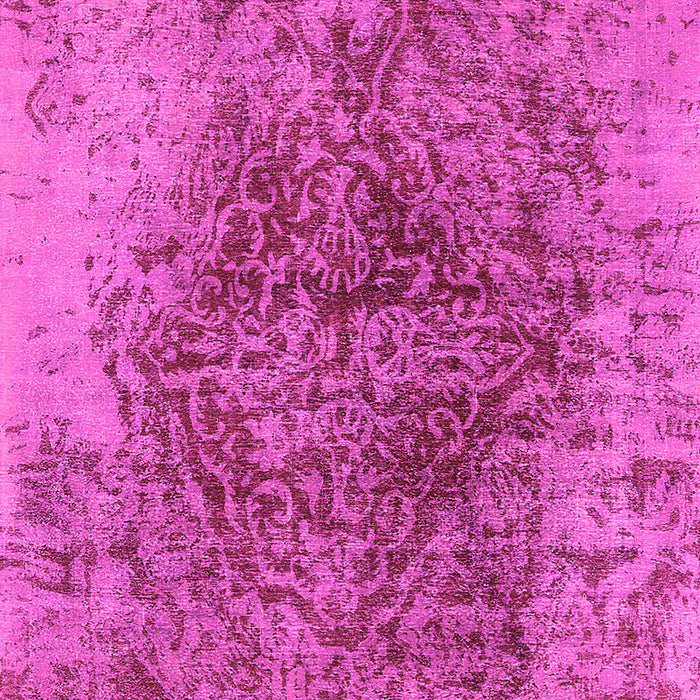 Machine Washable Oriental Pink Industrial Rug, wshurb1937pnk