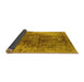 Sideview of Oriental Yellow Industrial Rug, urb1937yw