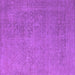 Square Oriental Purple Industrial Rug, urb1938pur