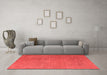 Industrial Red Washable Rugs