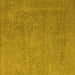 Square Oriental Yellow Industrial Rug, urb1938yw