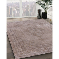 Mid-Century Modern Rose Purple Oriental Rug, urb1939