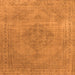 Square Oriental Orange Industrial Rug, urb1939org