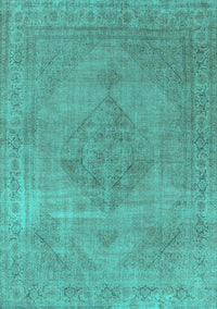 Oriental Turquoise Industrial Rug, urb1939turq