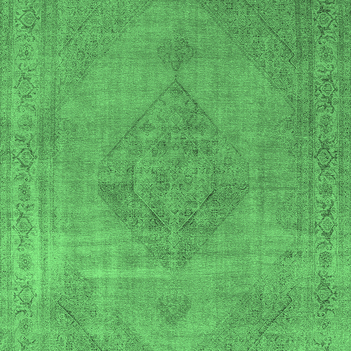 Machine Washable Oriental Emerald Green Industrial Area Rugs, wshurb1939emgrn