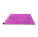 Sideview of Machine Washable Oriental Pink Industrial Rug, wshurb1939pnk