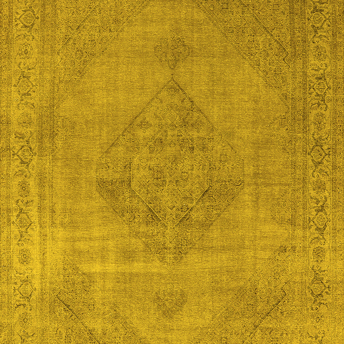 Oriental Yellow Industrial Rug, urb1939yw