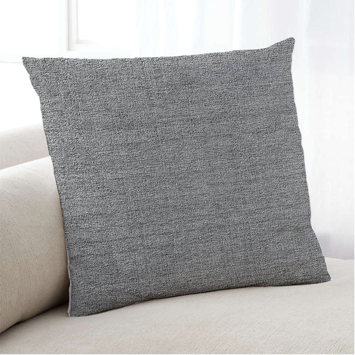 Lifestyle Image of Mid-Century Modern Urban Square Dark Gray Throw Pillow, 18 inch by 18 inch, pwurb193