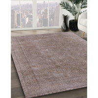 Mid-Century Modern Mauve Taupe Purple Oriental Rug, urb1940