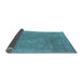 Sideview of Oriental Light Blue Industrial Rug, urb1940lblu