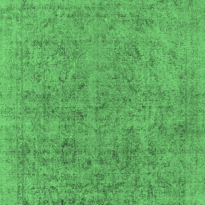 Oriental Emerald Green Industrial Rug, urb1941emgrn