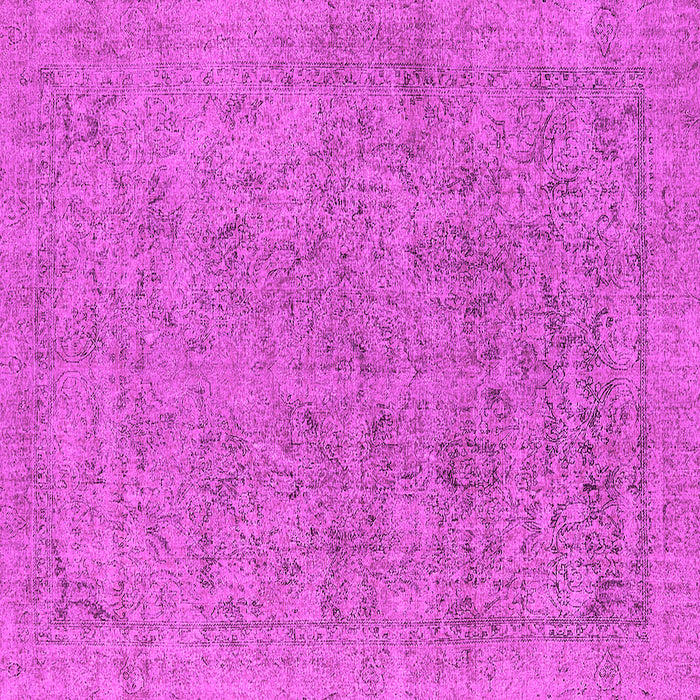 Square Oriental Pink Industrial Rug, urb1941pnk