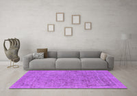 Machine Washable Oriental Purple Industrial Rug, wshurb1941pur