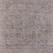 Square Mid-Century Modern Mauve Taupe Purple Oriental Rug, urb1941