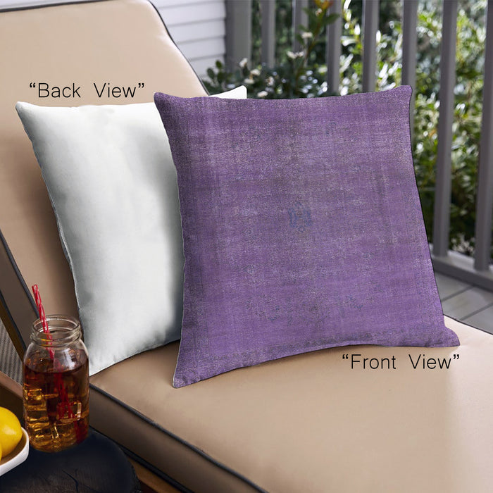 Front View of Mid-Century Modern Urban Square Bright Grape Purple Throw Pillow, 18 inch by 18 inch, pwurb1942