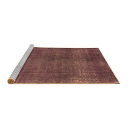 Sideview of Machine Washable Oriental Brown Industrial Rug, wshurb1942brn