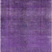 Square Machine Washable Industrial Modern Bright Grape Purple Rug, wshurb1942