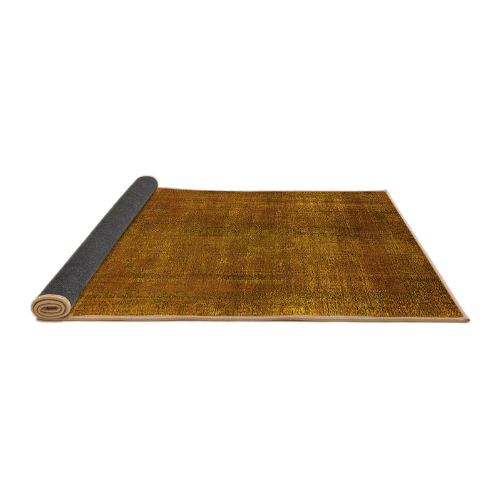 Sideview of Oriental Yellow Industrial Rug, urb1942yw