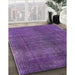 Mid-Century Modern Bright Purple Oriental Rug in Family Room, urb1942