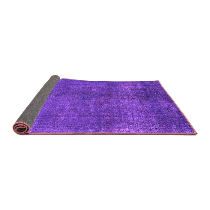 Sideview of Oriental Purple Industrial Rug, urb1942pur