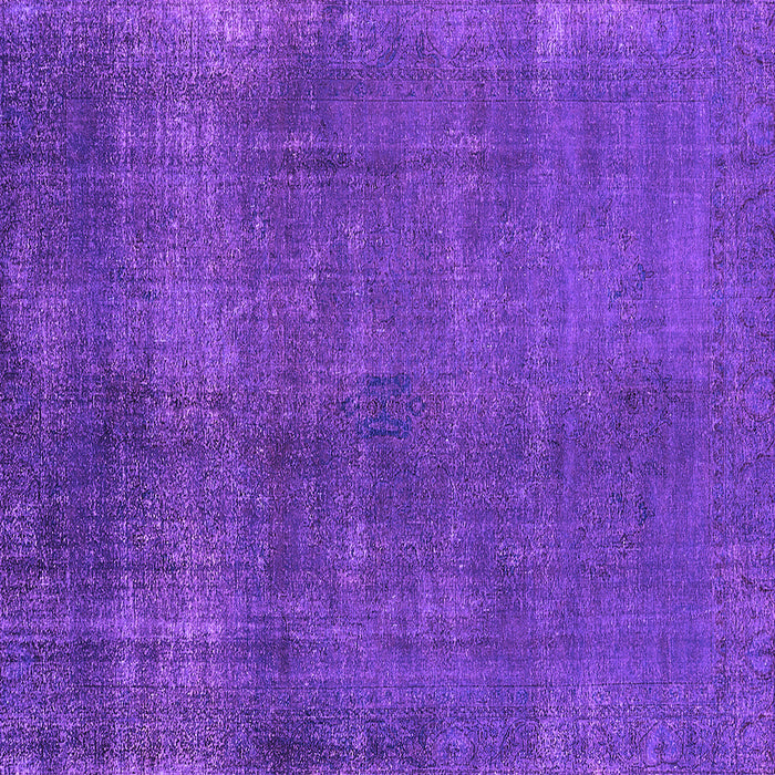 Square Oriental Purple Industrial Rug, urb1942pur