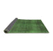 Sideview of Oriental Green Industrial Rug, urb1942grn