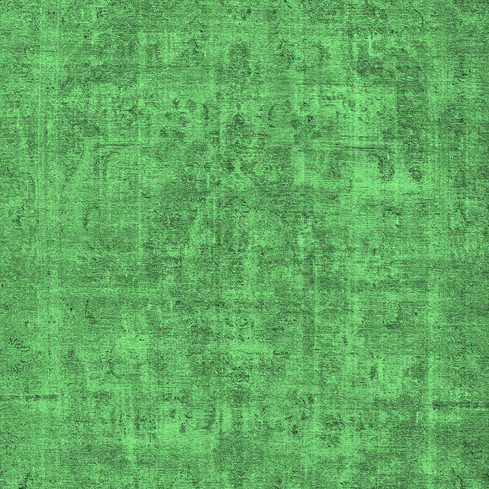 Oriental Emerald Green Industrial Rug, urb1943emgrn