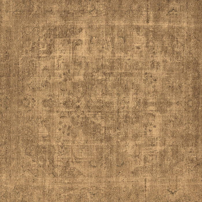 Square Oriental Brown Industrial Rug, urb1943brn