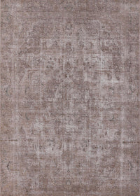 Machine Washable Industrial Modern Mauve Taupe Purple Rug, wshurb1943