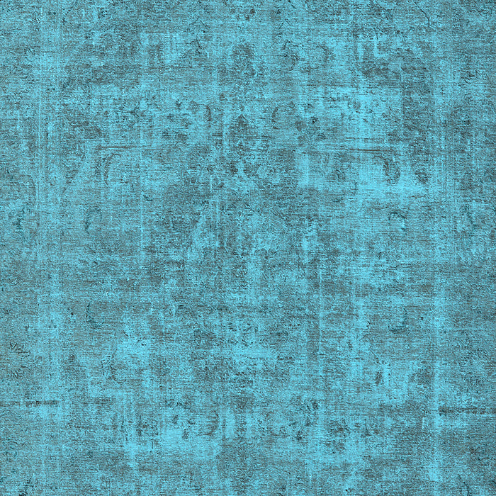 Machine Washable Oriental Light Blue Industrial Rug, wshurb1943lblu
