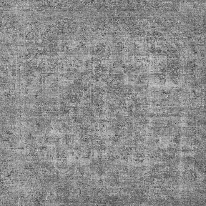 Square Oriental Gray Industrial Rug, urb1943gry