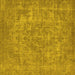 Square Oriental Yellow Industrial Rug, urb1943yw