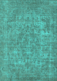 Oriental Turquoise Industrial Rug, urb1943turq