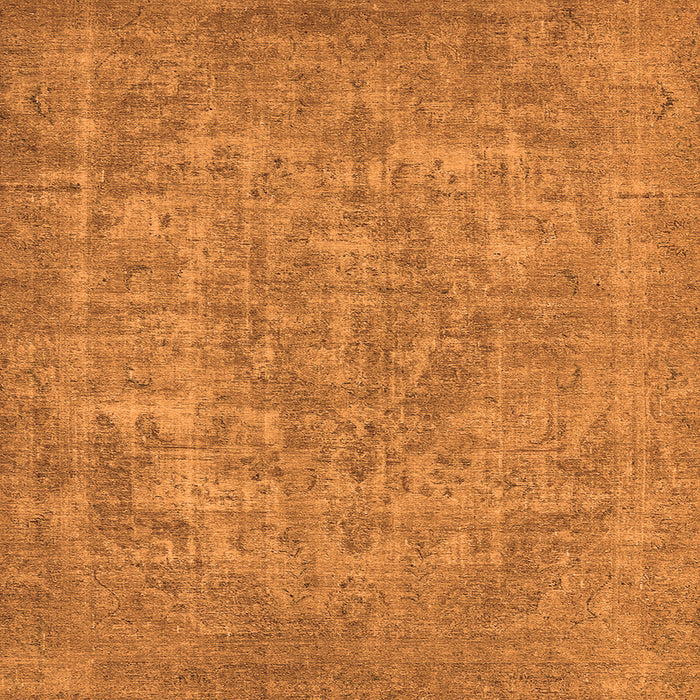 Square Oriental Orange Industrial Rug, urb1943org