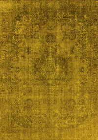 Oriental Yellow Industrial Rug, urb1944yw