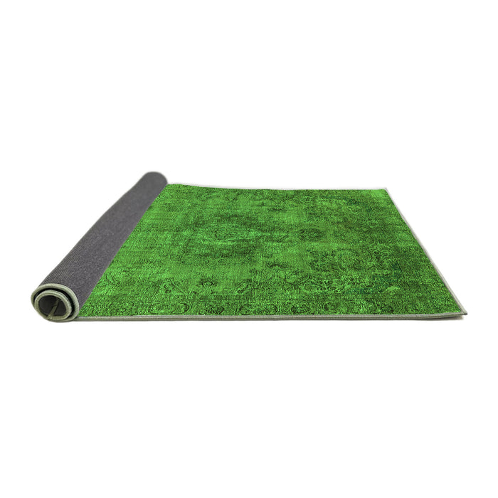 Sideview of Oriental Green Industrial Rug, urb1944grn