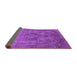 Sideview of Oriental Purple Industrial Rug, urb1944pur