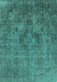 Oriental Turquoise Industrial Rug, urb1944turq