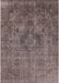 Machine Washable Industrial Modern Coffee Brown Rug, wshurb1944