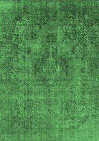 Oriental Emerald Green Industrial Rug, urb1944emgrn