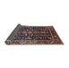 Sideview of Mid-Century Modern Purple Lily Purple Oriental Rug, urb1945